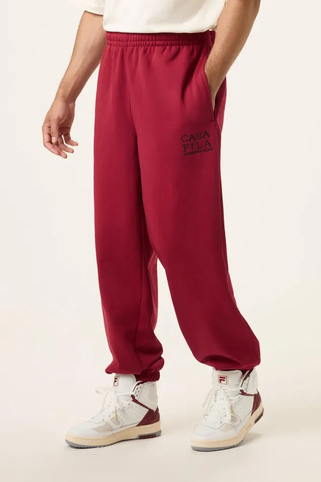 Men Pants and Shorts Fila CASA FILA Country Club Jogger 600 Tinetan Red