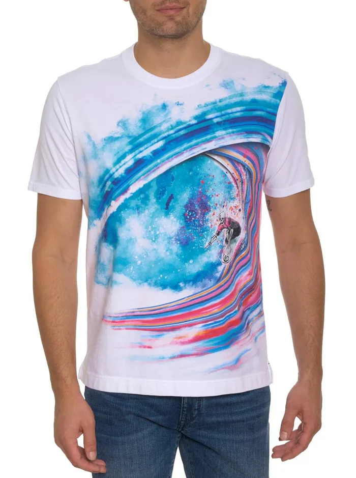 Men Polos and TShirts Robert Graham AERIAL SKULL GRAPHIC TSHIRT White