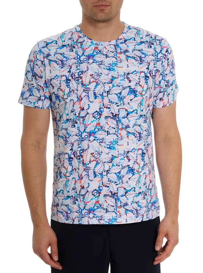 Men Polos and TShirts Robert Graham BIG SPLASH TSHIRT White