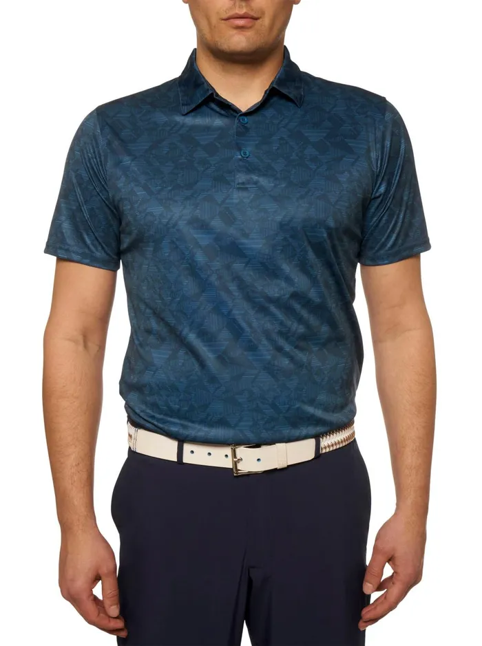 Men Polos and TShirts Robert Graham HYDRUS PERFORMANCE POLO Cobalt