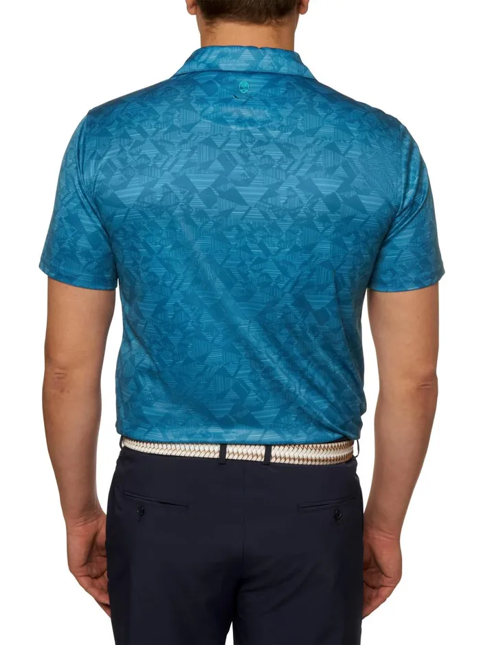 Men Polos and TShirts Robert Graham HYDRUS PERFORMANCE POLO Cobalt