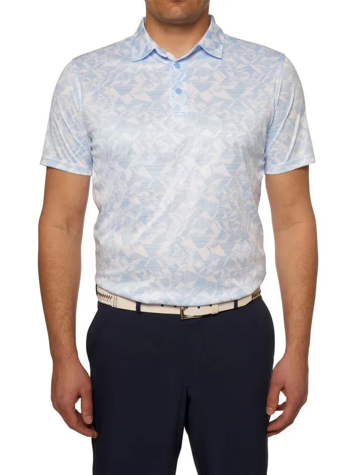 Men Polos and TShirts Robert Graham HYDRUS PERFORMANCE POLO Cobalt
