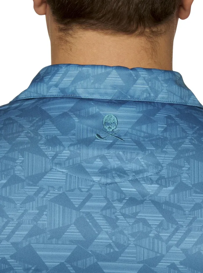 Men Polos and TShirts Robert Graham HYDRUS PERFORMANCE POLO Cobalt