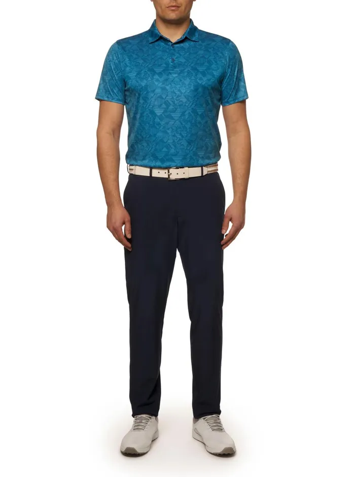 Men Polos and TShirts Robert Graham HYDRUS PERFORMANCE POLO Cobalt