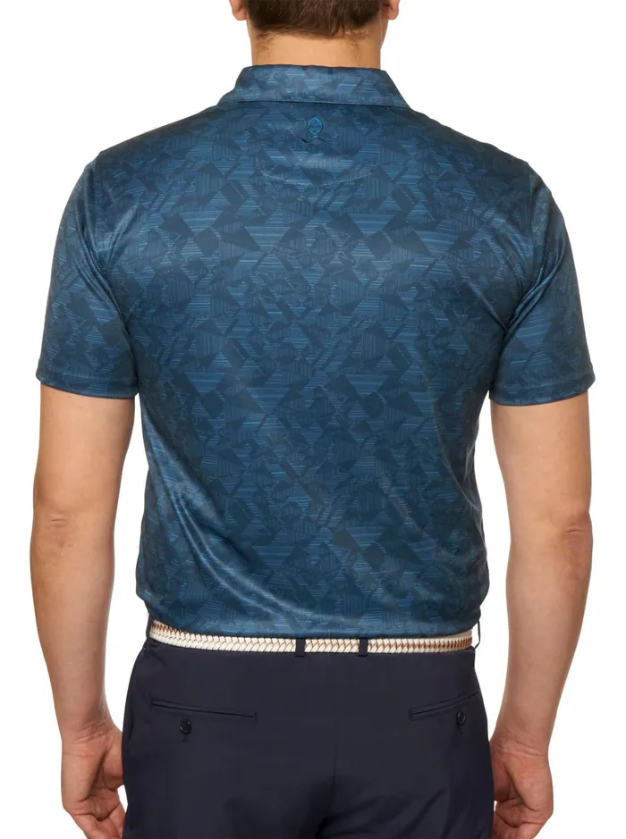 Men Polos and TShirts Robert Graham HYDRUS PERFORMANCE POLO Cobalt
