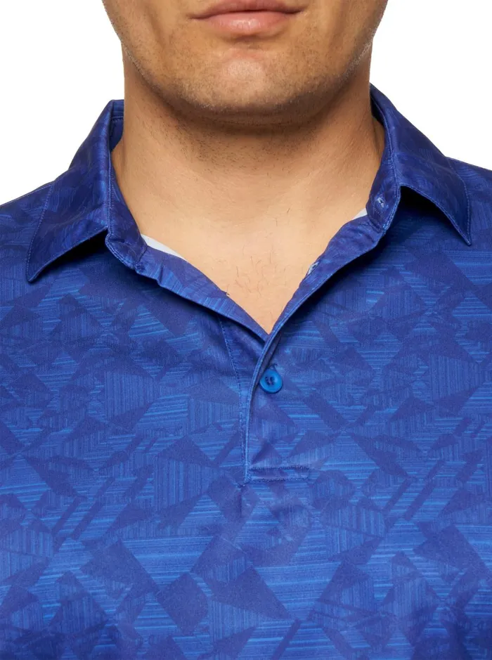 Men Polos and TShirts Robert Graham HYDRUS PERFORMANCE POLO Cobalt