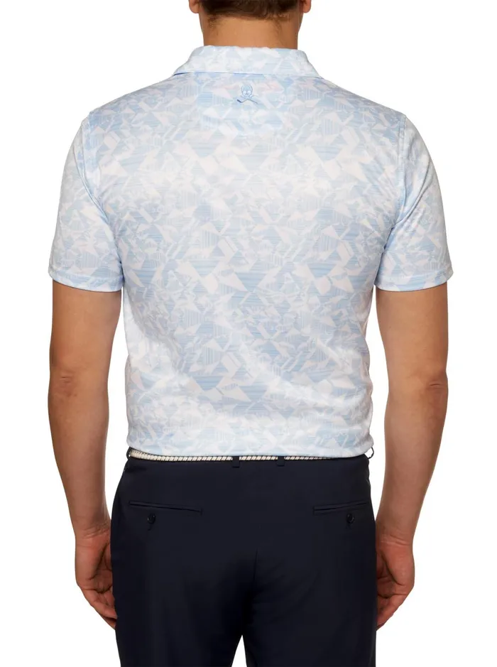 Men Polos and TShirts Robert Graham HYDRUS PERFORMANCE POLO Cobalt