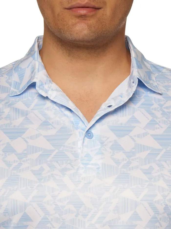 Men Polos and TShirts Robert Graham HYDRUS PERFORMANCE POLO Cobalt