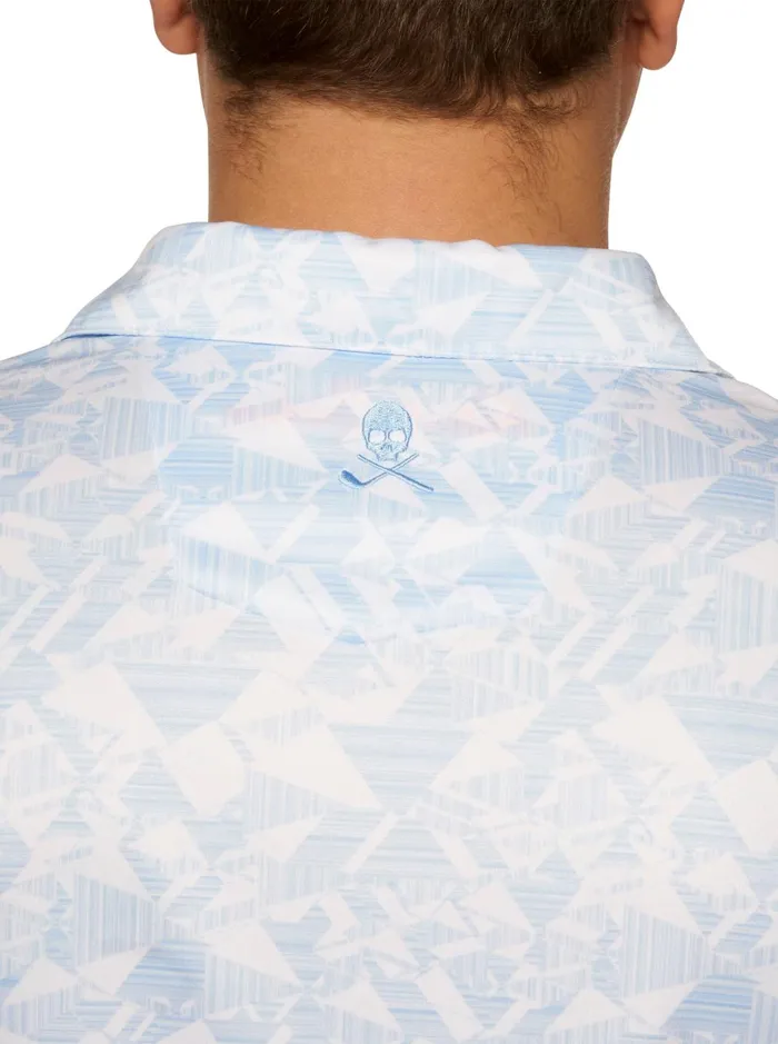 Men Polos and TShirts Robert Graham HYDRUS PERFORMANCE POLO Cobalt