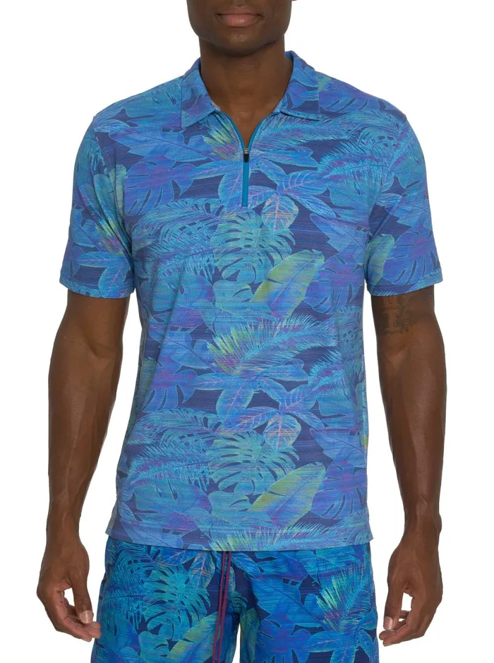 Men Polos and TShirts Robert Graham PARADISE GARAGE POLO Teal