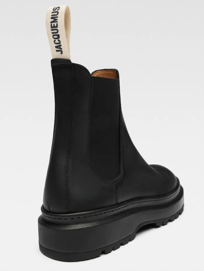 Men Shoes JACQUEMUS The Pavane Ankle Boots Black Men Shoes JACQUEMUS The Pavane Ankle Boots Black