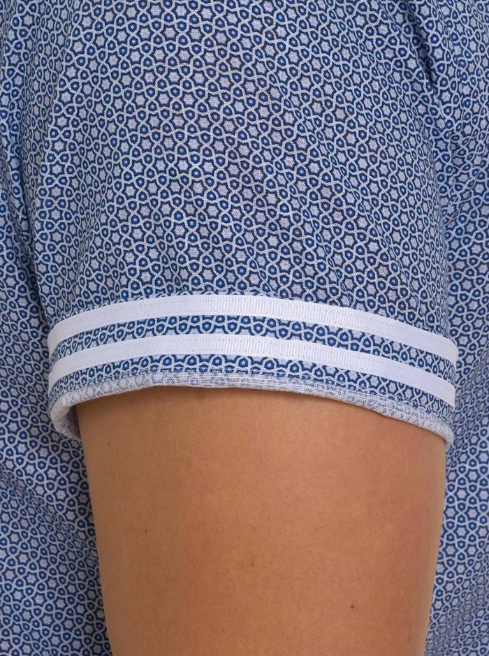 Men Short Sleeve Button Down Shirts Robert Graham FARINA SHORT SLEEVE BUTTON DOWN Blue