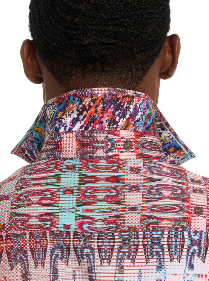 Men Short Sleeve Button Down Shirts Robert Graham HIGH TIMES SHORT SLEEVE BUTTON DOWN SHIRT Multi