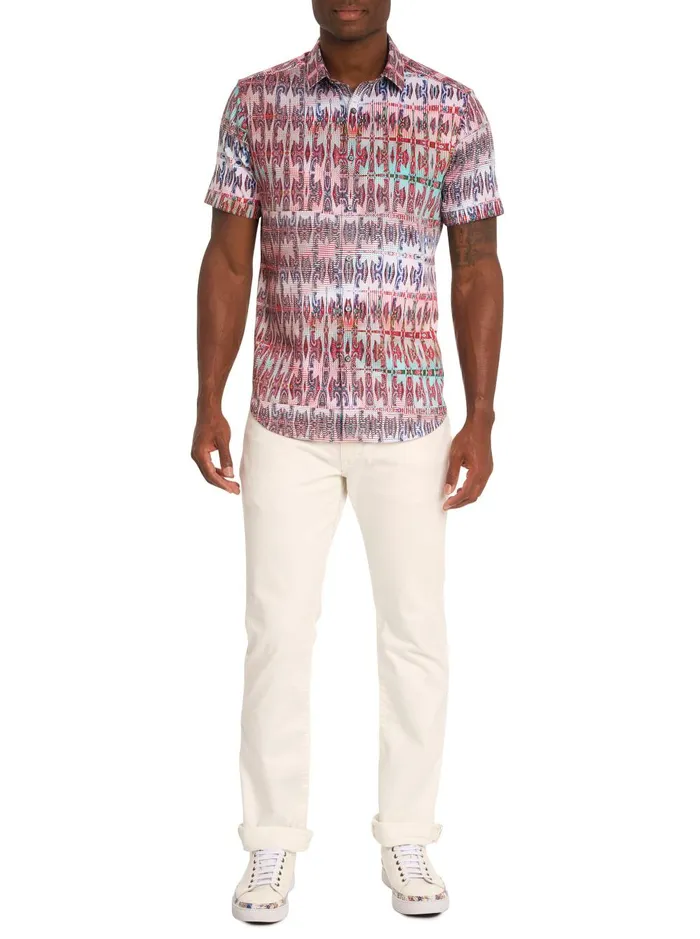 Men Short Sleeve Button Down Shirts Robert Graham HIGH TIMES SHORT SLEEVE BUTTON DOWN SHIRT Multi