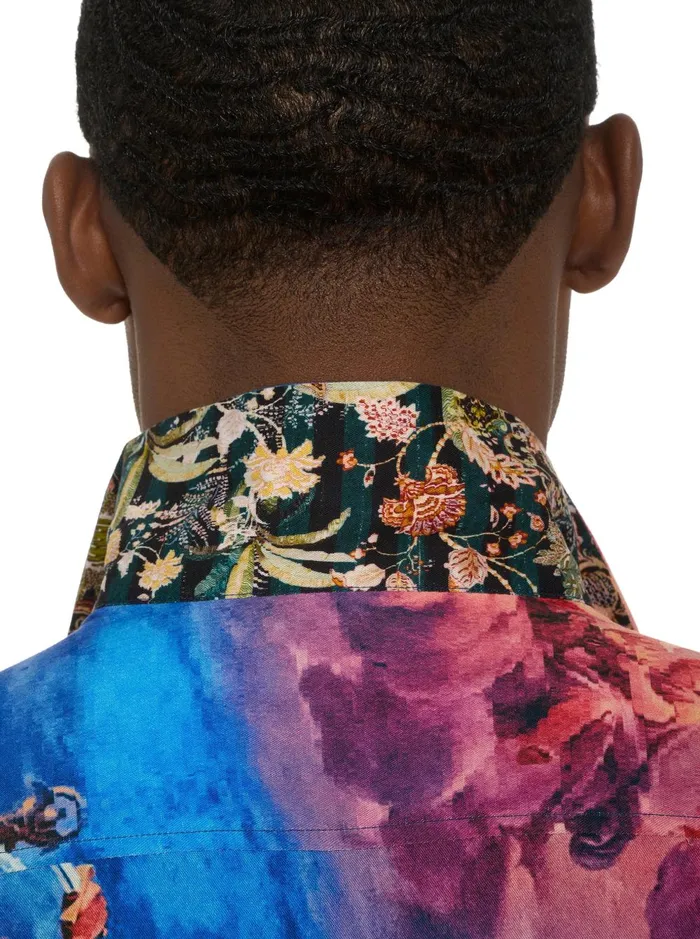 Men Short Sleeve Button Down Shirts Robert Graham PALAZZO SHORT SLEEVE BUTTON DOWN SHIRT Multi