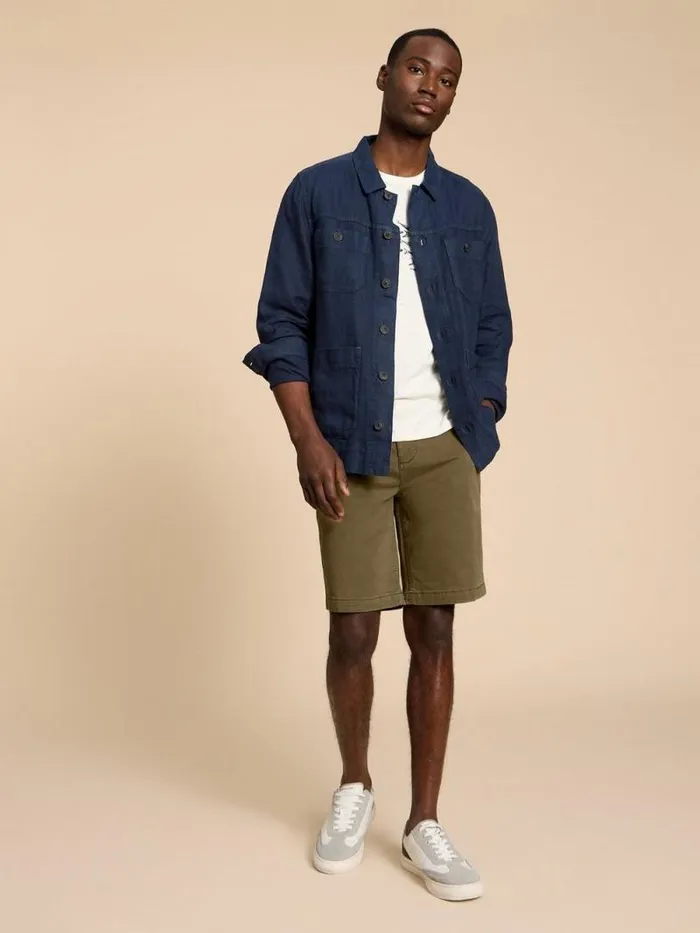 Men Sutton Organic Chino Short Dark Green White Stuff Shorts