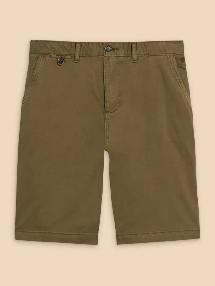 Men Sutton Organic Chino Short Dark Green White Stuff Shorts