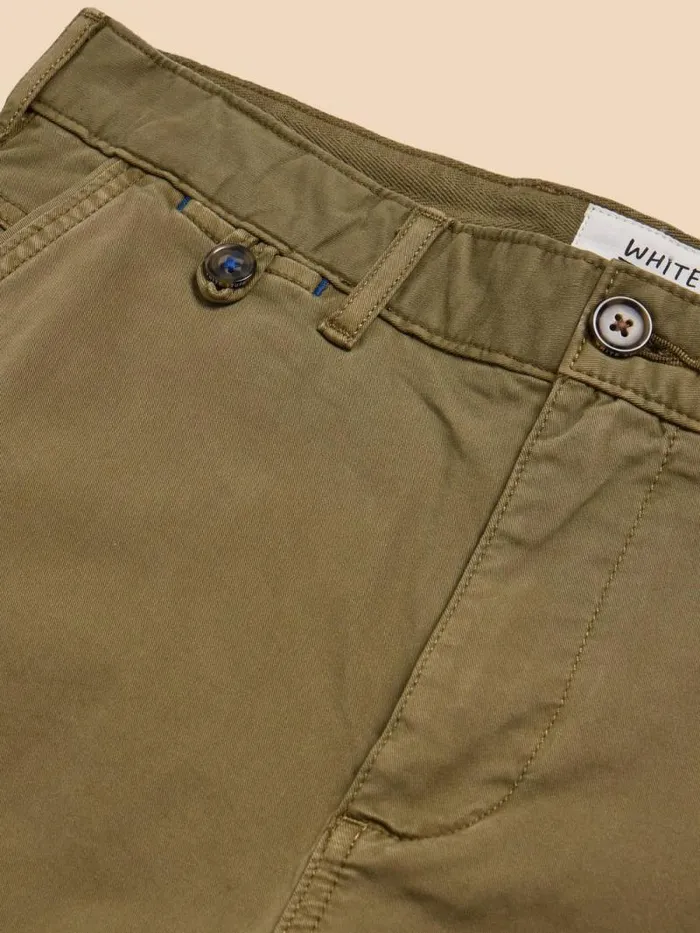 Men Sutton Organic Chino Short Dark Green White Stuff Shorts