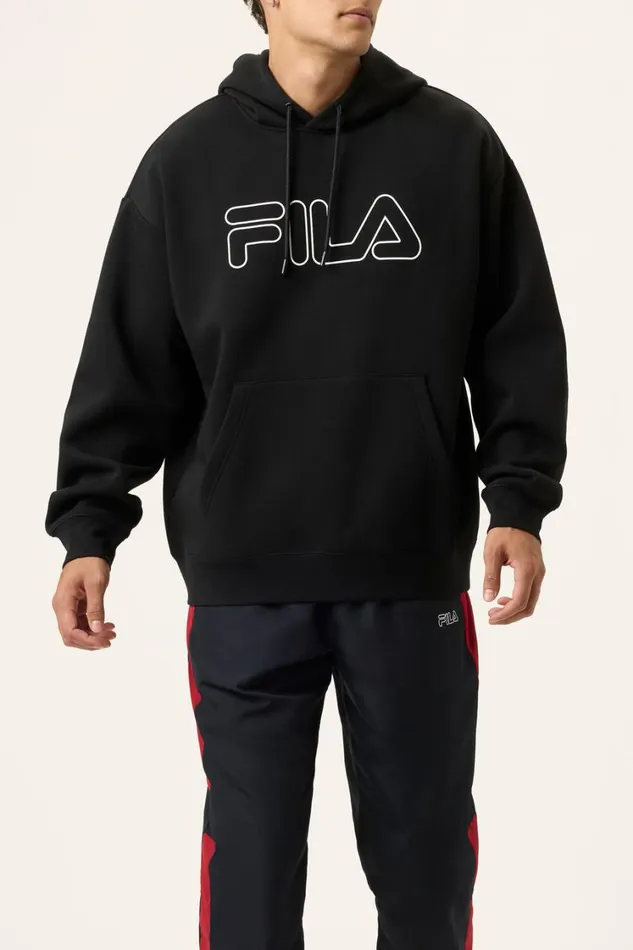 Men Sweatshirts and Hoodies Fila Pull Over Hoodie 013 Blackwhite Men Sweatshirts and Hoodies Fila Pull Over Hoodie 013 Blackwhite