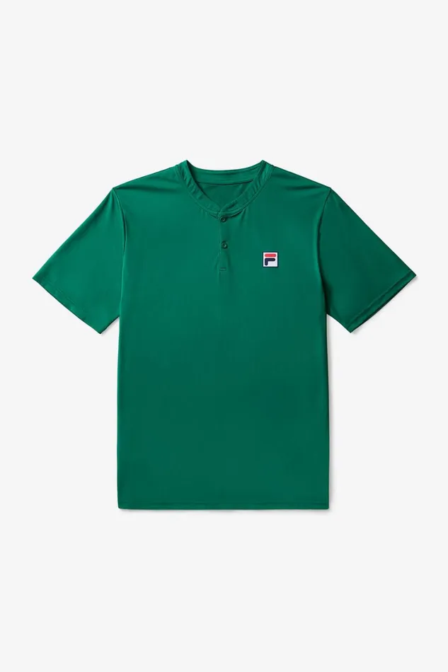Men Tennis Fila SHORT SLEEVE HENLEY