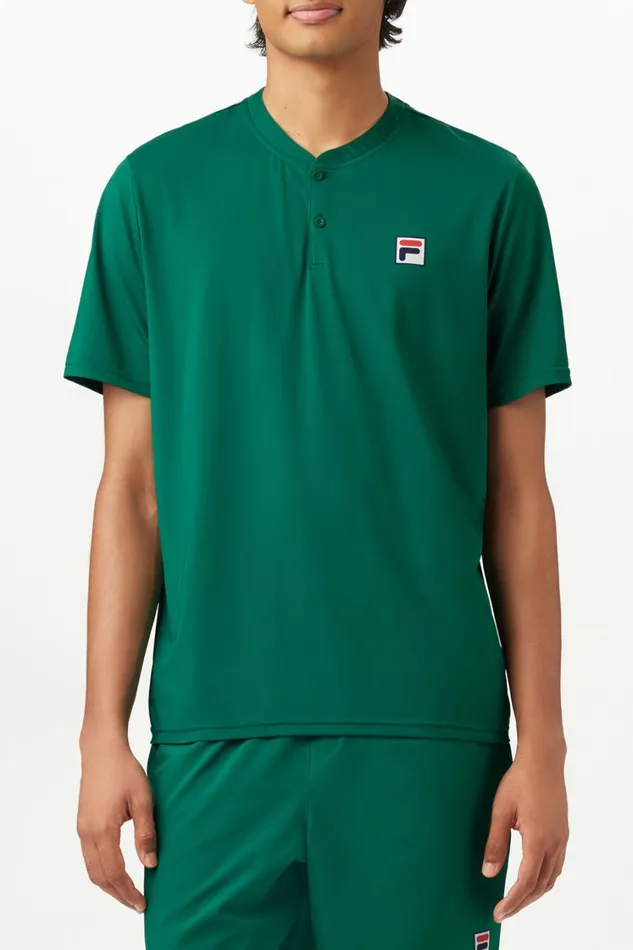 Men Tennis Fila SHORT SLEEVE HENLEY Men Tennis Fila SHORT SLEEVE HENLEY