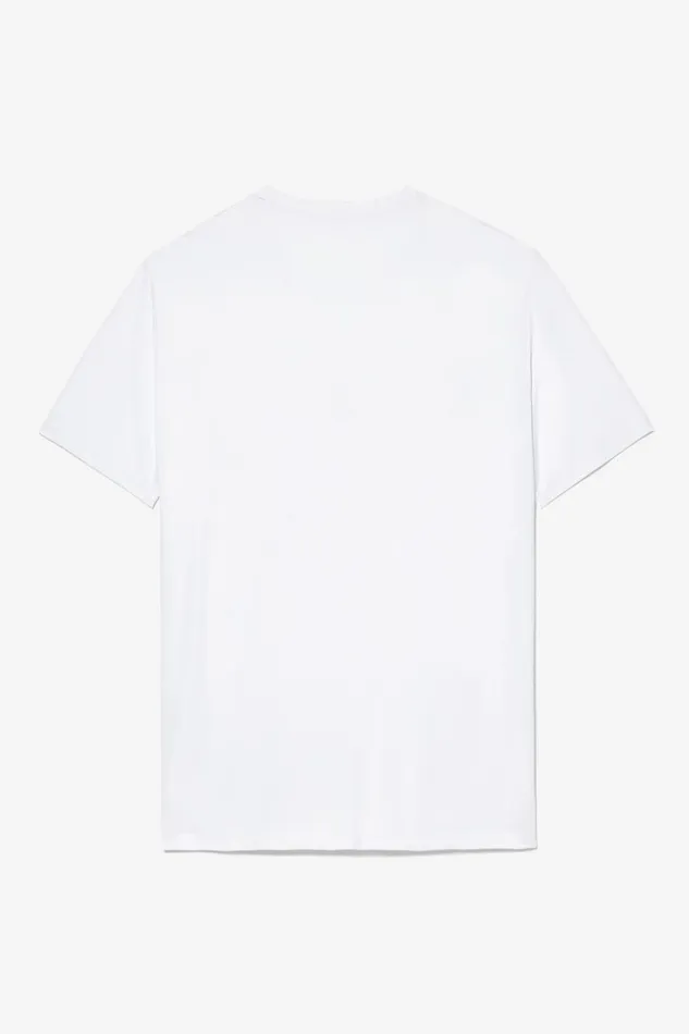 Men Tennis Fila Tennis Essentials Short Sleeve Crew 101 White