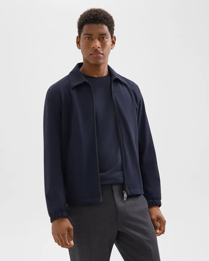 Men Theory Blazers Jackets Brody Jacket In Precision Ponte Baltic