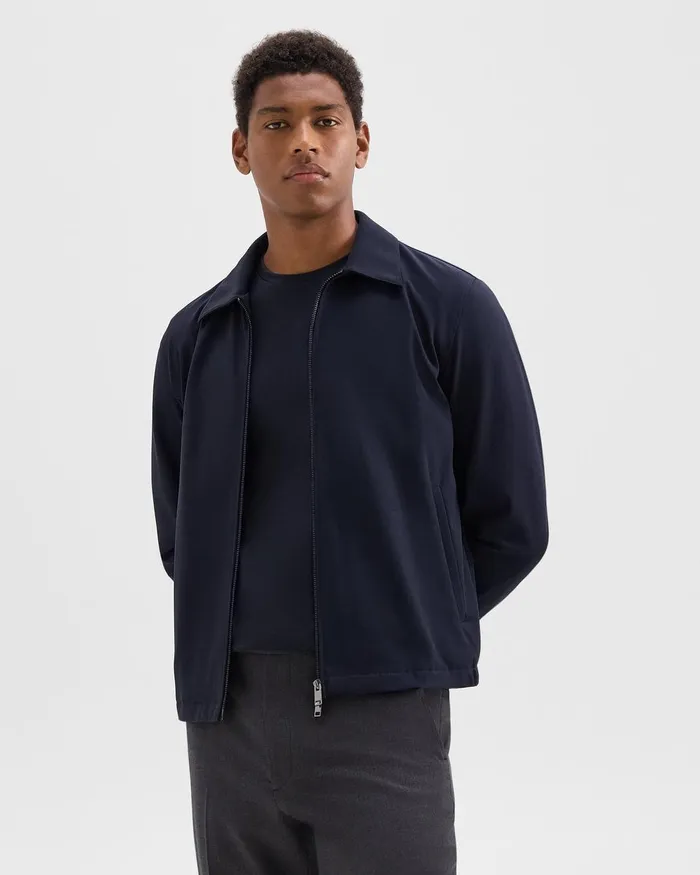 Men Theory Blazers Jackets Brody Jacket In Precision Ponte Baltic