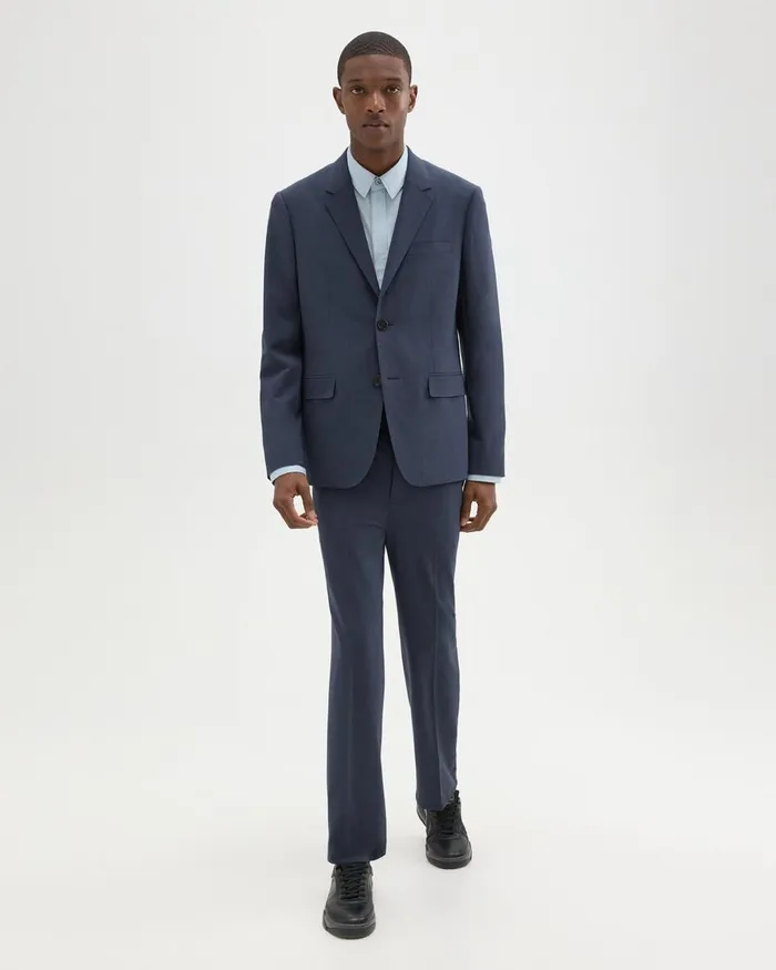 Men Theory Blazers Jackets Virgin Wool TwoButton Blazer Inkwell