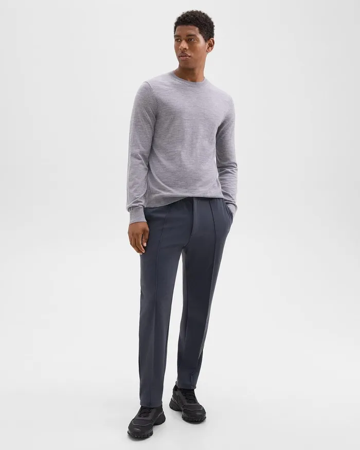 Men Theory Pants Curtis Drawstring Pant In Precision Ponte Basalt
