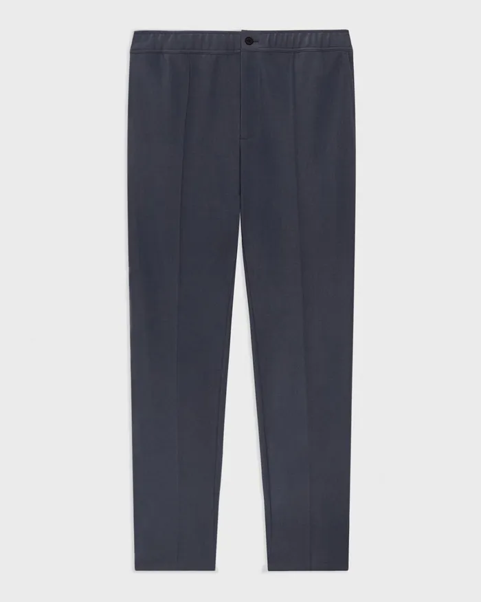 Men Theory Pants Curtis Drawstring Pant In Precision Ponte Basalt