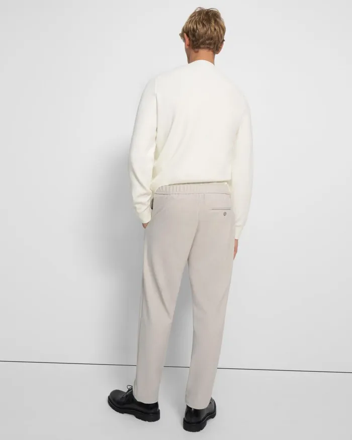 Men Theory Pants Curtis Drawstring Pant In Precision Ponte Putty