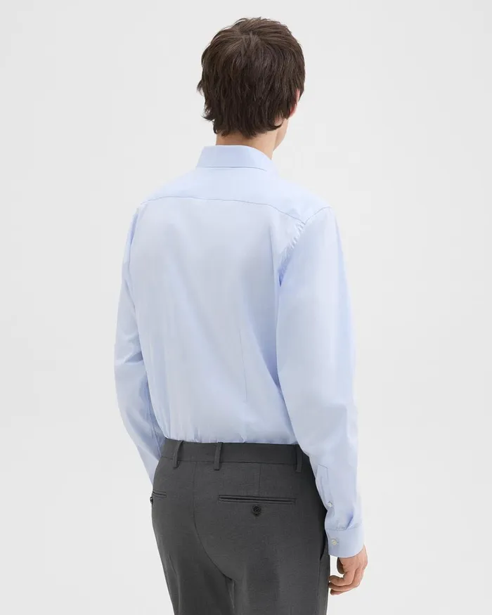 Men Theory Shirts Sylvain Shirt In Good Cotton Olympic