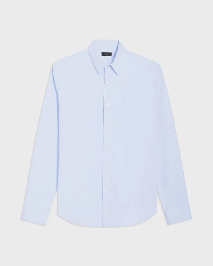 Men Theory Shirts Sylvain Shirt In Good Cotton Olympic