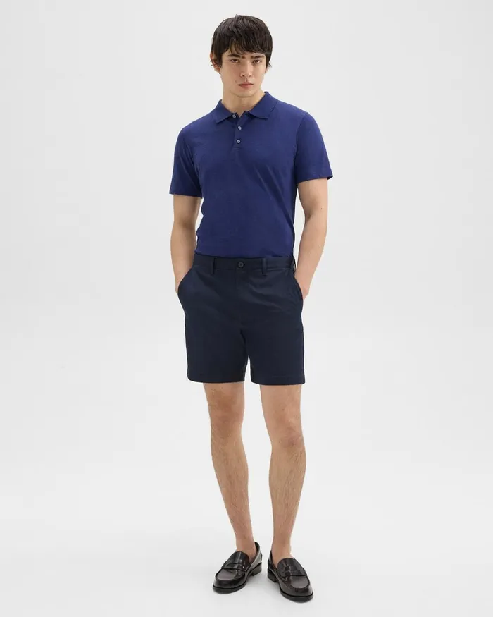 Men Theory Shorts Zaine 7rdquo Short In Organic Cotton Baltic