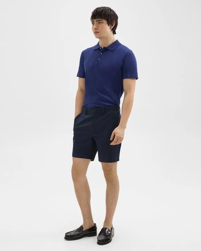 Men Theory Shorts Zaine 7rdquo Short In Organic Cotton Baltic