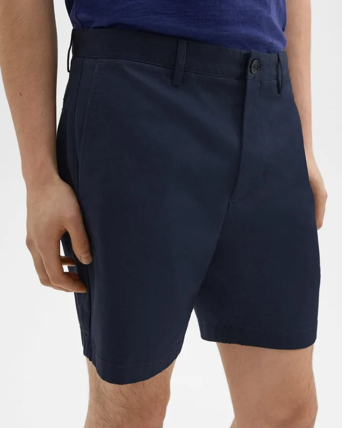 Men Theory Shorts Zaine 7rdquo Short In Organic Cotton Baltic