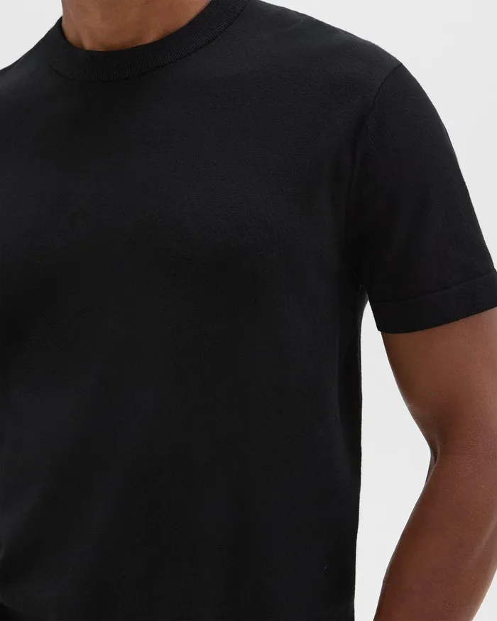Men Theory Sweaters Cardigans Sarior Tee In Light Bilen Black
