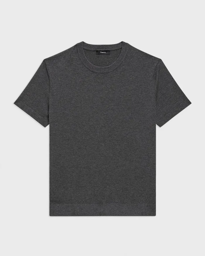 Men Theory Sweaters Cardigans Sarior Tee In Light Bilen Pestle Melange