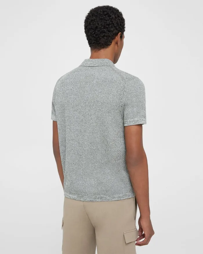 Men Theory TShirts Polos Nare Polo Shirt In Cotton Dark Oliveivory