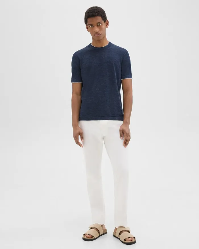 Men Theory TShirts Polos Sarior Tee In CottonLinen New Baltic