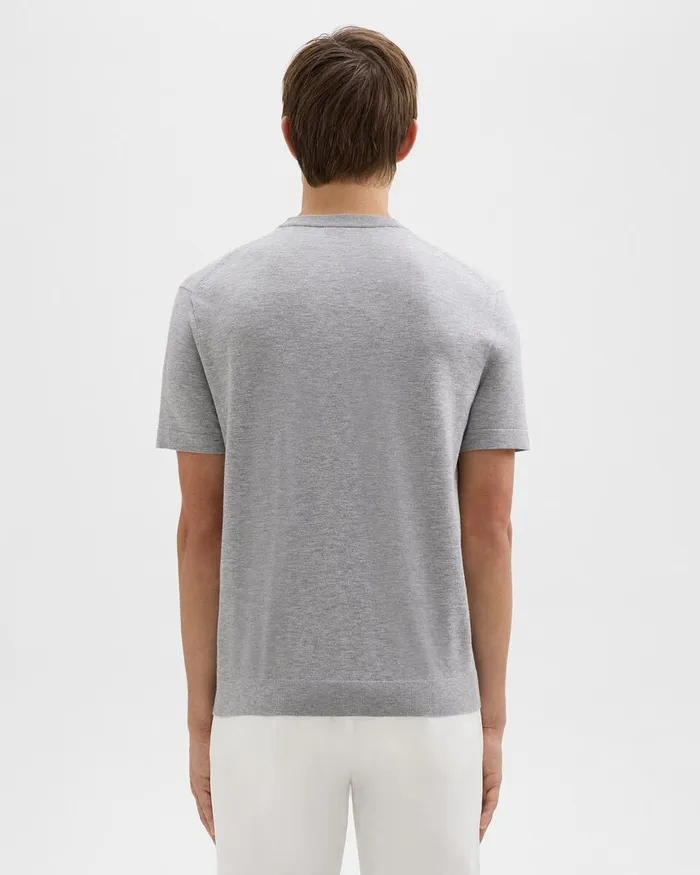 Men Theory TShirts Polos Sarior Tee In Light Bilen Light Grey Heather