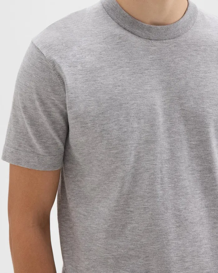 Men Theory TShirts Polos Sarior Tee In Light Bilen Light Grey Heather