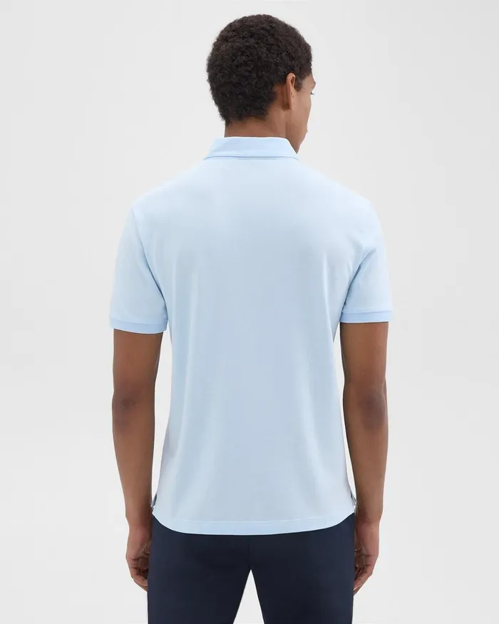 Men Theory TShirts Polos Tailored Polo Shirt In Function Piqueacute Skylight