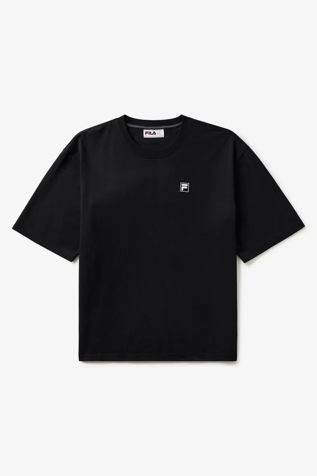 Men Tops and TShirts Fila Country Club Golf Course Map Box Tee 001 Black