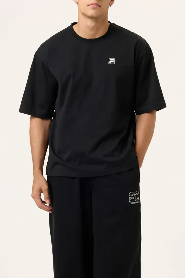Men Tops and TShirts Fila Country Club Golf Course Map Box Tee 001 Black Men Tops and TShirts Fila Country Club Golf Course Map Box Tee 001 Black