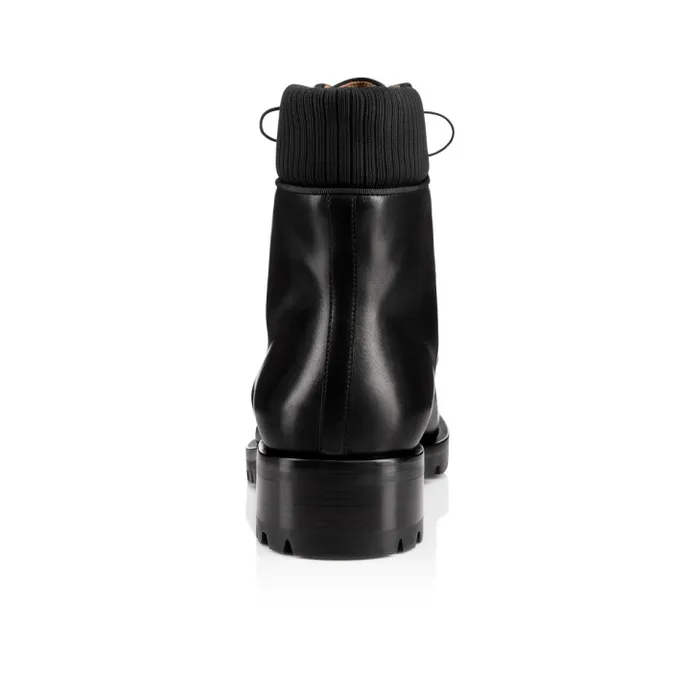 Men Trapman Boots 8211 Calf Leather 8211 Black Christian Louboutin Boots