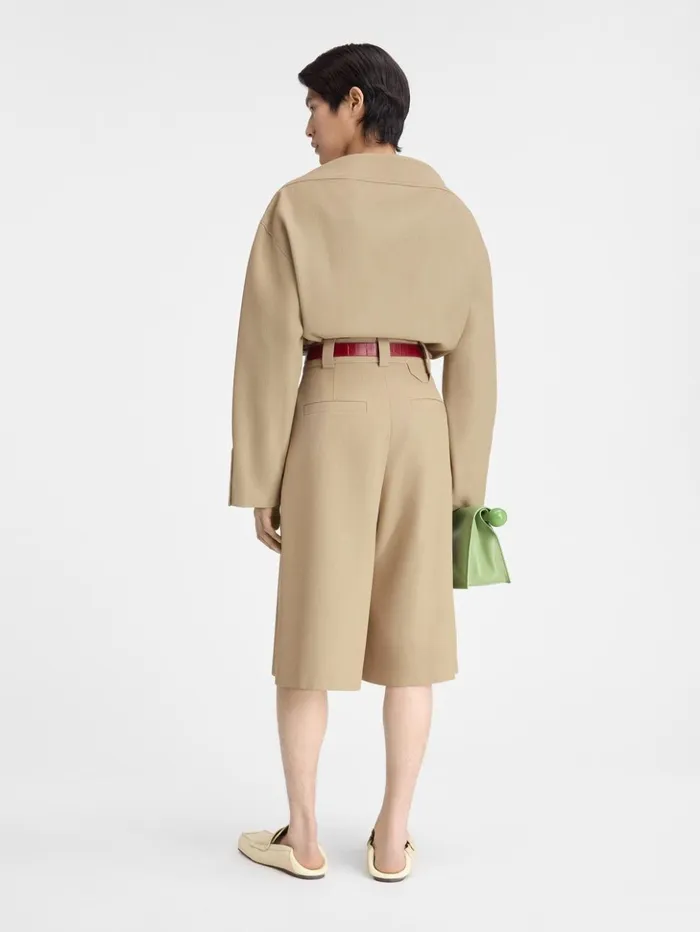 Men Trousers and Shorts JACQUEMUS The Ravello Shorts Beige