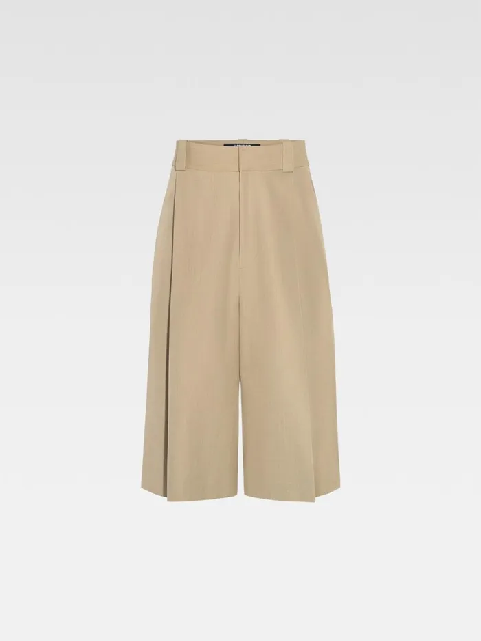 Men Trousers and Shorts JACQUEMUS The Ravello Shorts Beige