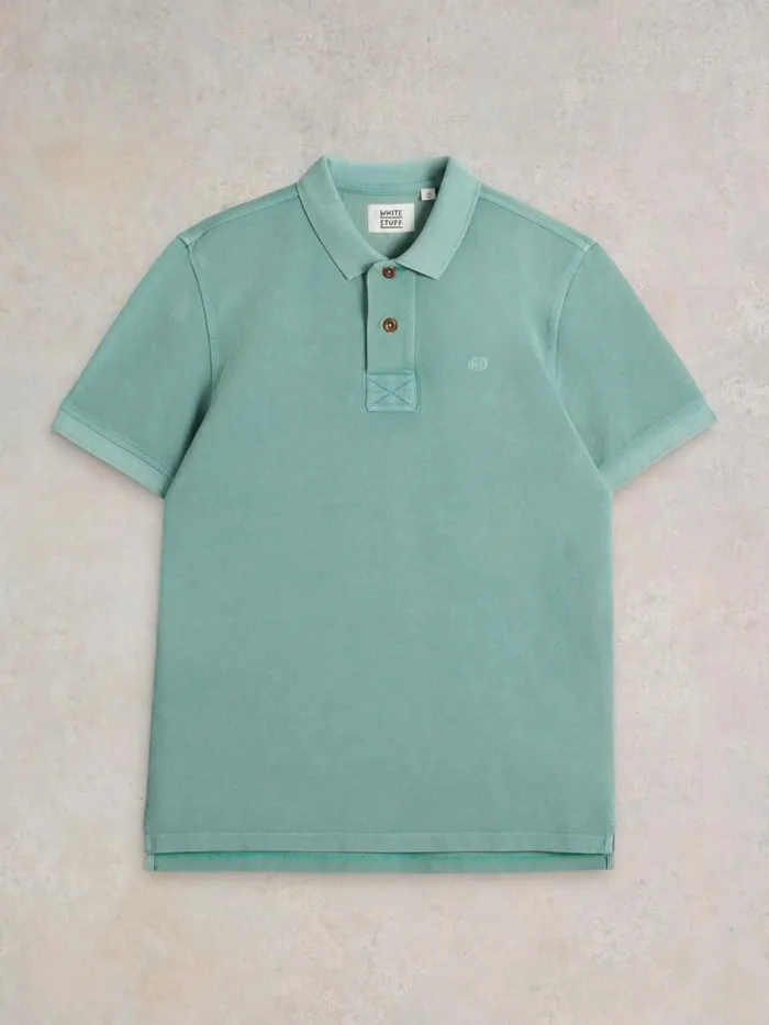 Men Utility Polo Duck Egg Blue White Stuff Polo Shirts Men Utility Polo Duck Egg Blue White Stuff Polo Shirts